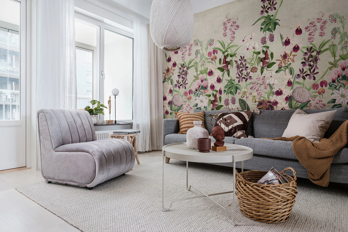 Alices Garden Mural Wallpaper - room preview 02