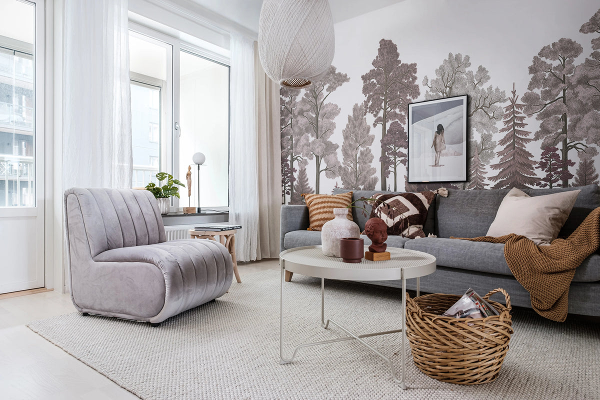 Scandinavian Bellewood, Dawn Mural Wallpaper - room preview 02