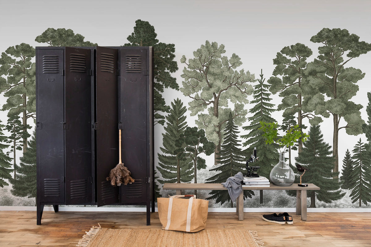 Scandinavian Bellewood Mural Wallpaper - room preview 02