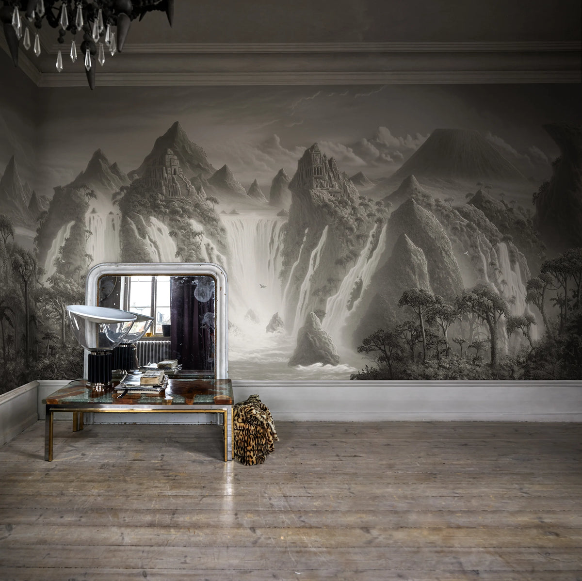 Fantasy World, Vintage Mural Wallpaper - room preview 02