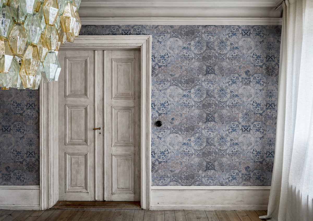 Oriental Tiles Mural Wallpaper - room preview 02