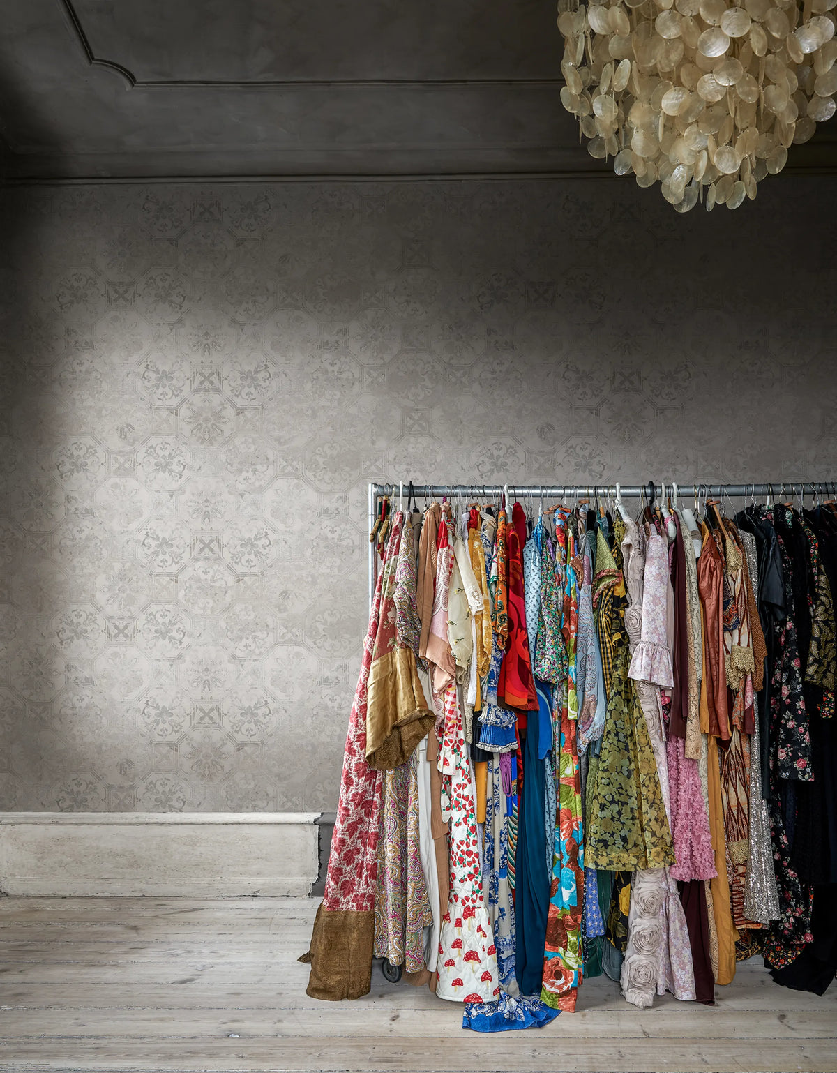 Oriental Tiles, Sand Mural Wallpaper - room preview 02