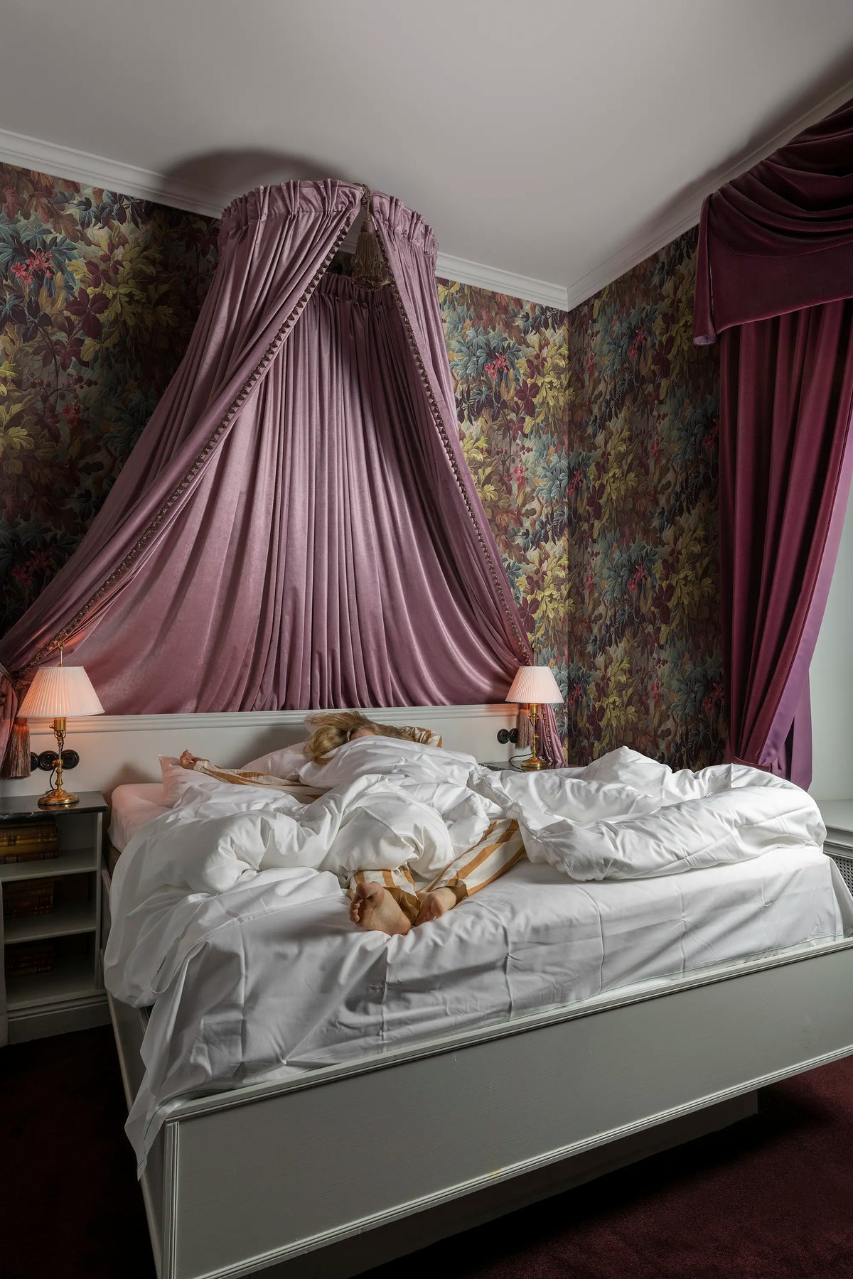 Anglessy, Plum Mural Wallpaper - room preview 02