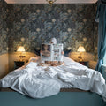 Furada, Teal Mural Wallpaper - room preview 02
