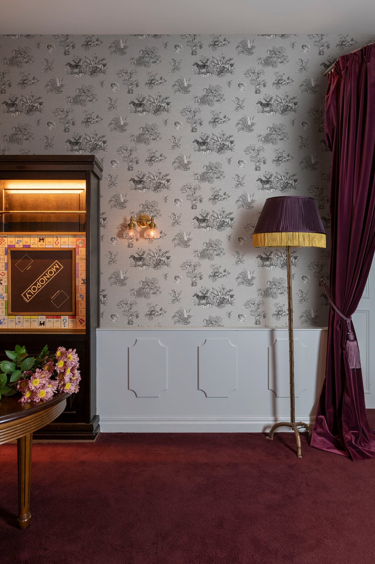 Cork, Graphite Mural Wallpaper - room preview 02