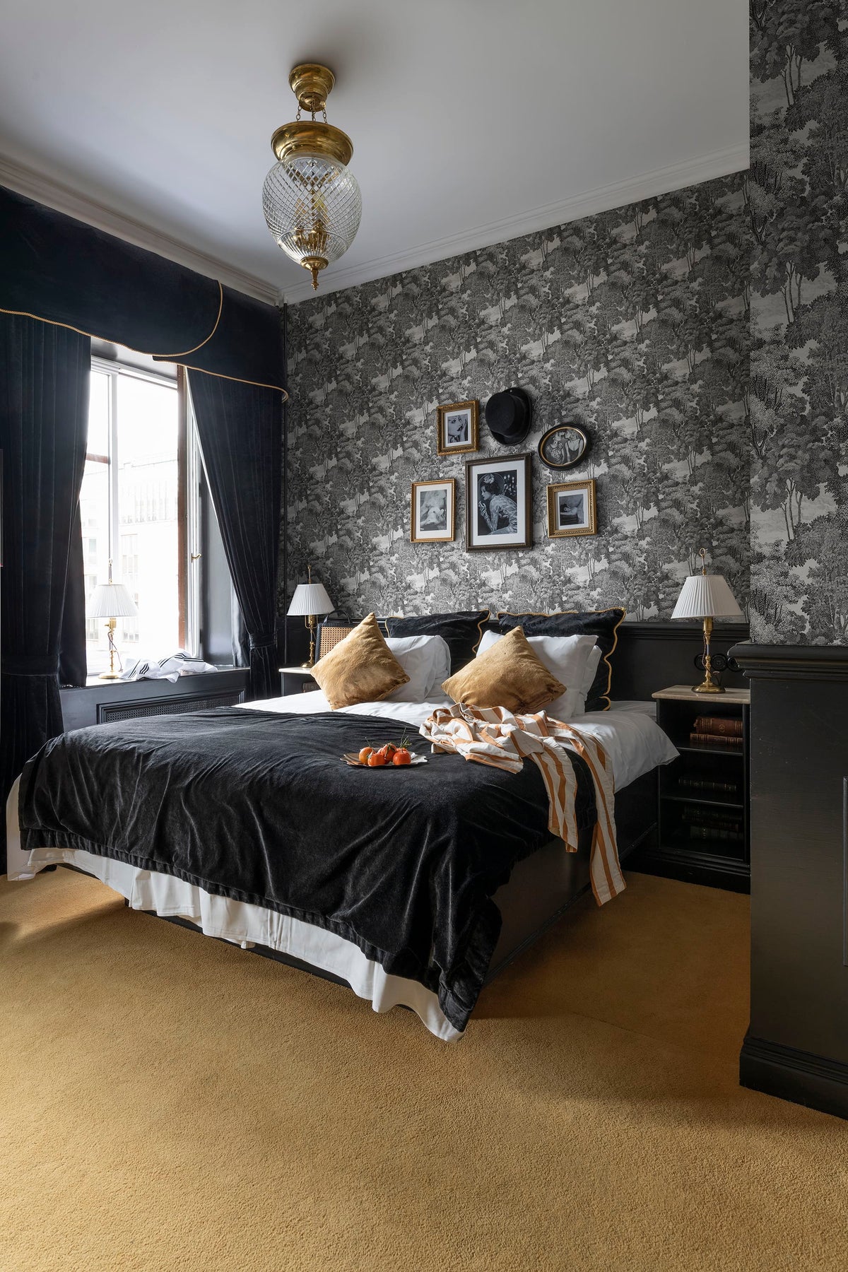 Saint Sebastian, Graphite Mural Wallpaper - room preview 02