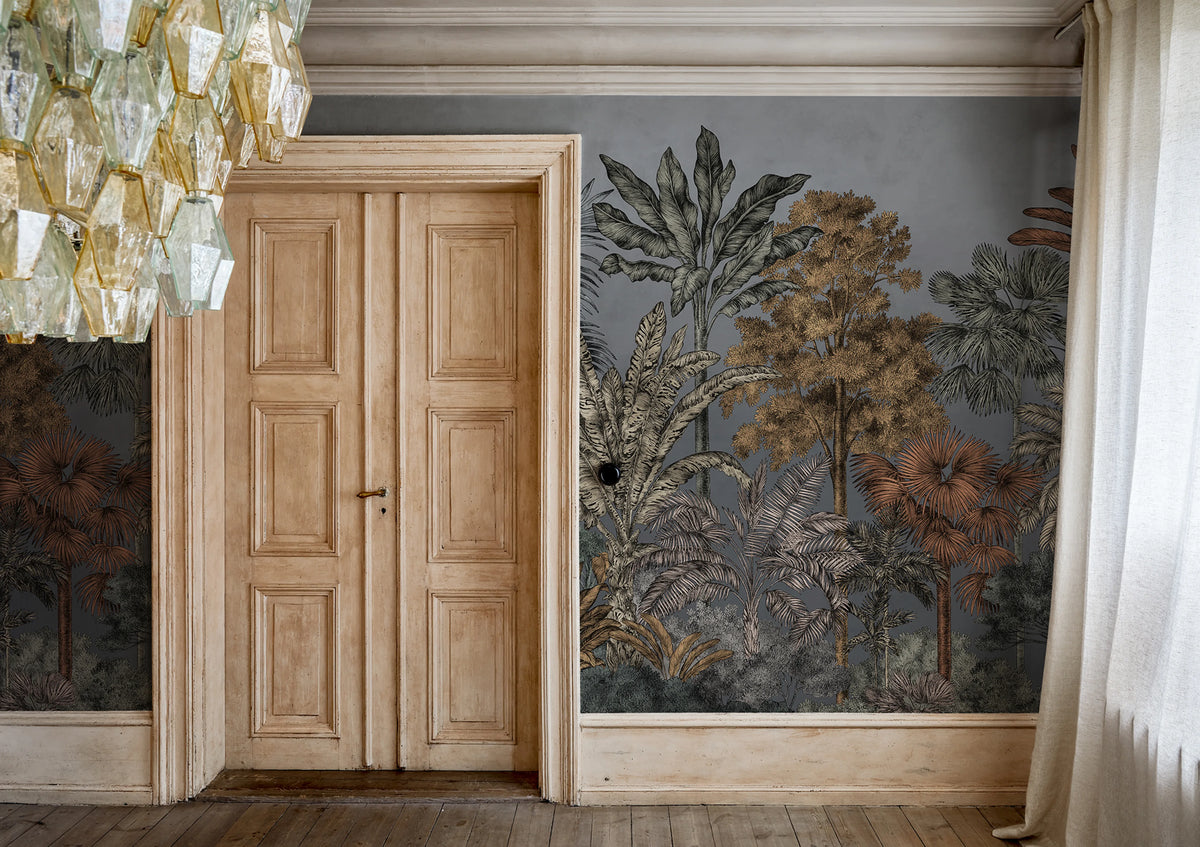 Tropical Bellewood, Night Mural Wallpaper - room preview 02