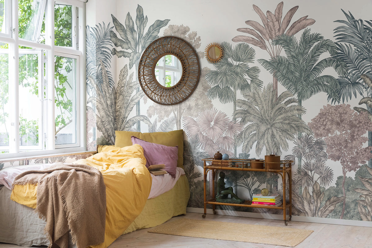 Tropical Bellewood, Bubblegum Mural Wallpaper - room preview 02