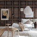Oxford, Walnut Mural Wallpaper - room preview 02