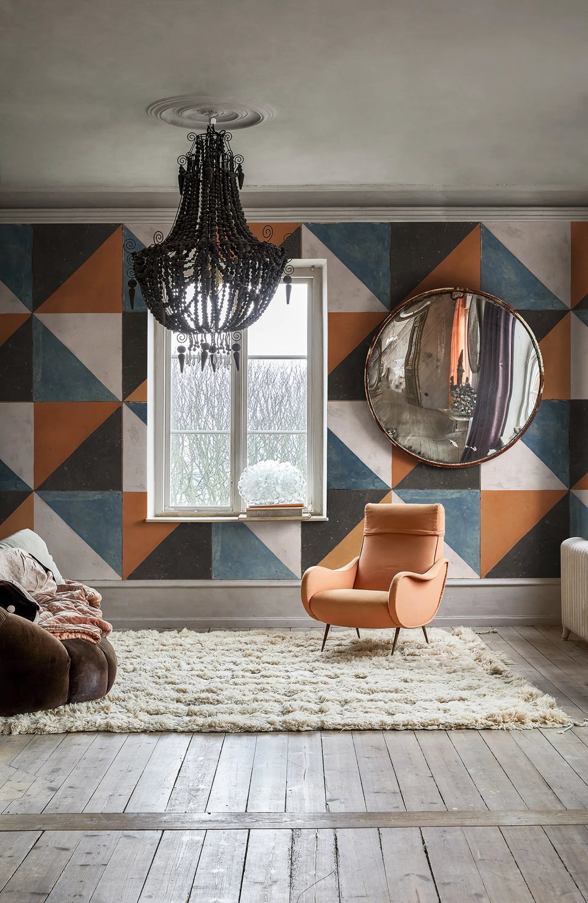 Tunis, Rust Mural Wallpaper - room preview 02