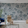 Fontvieille, Light Blue Mural Wallpaper - room preview 02