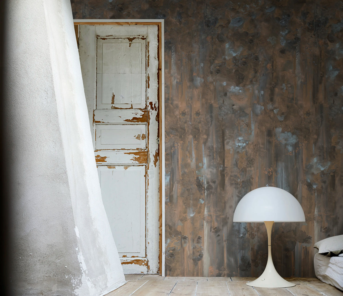 Deva, Rust Mural Wallpaper - room preview 02