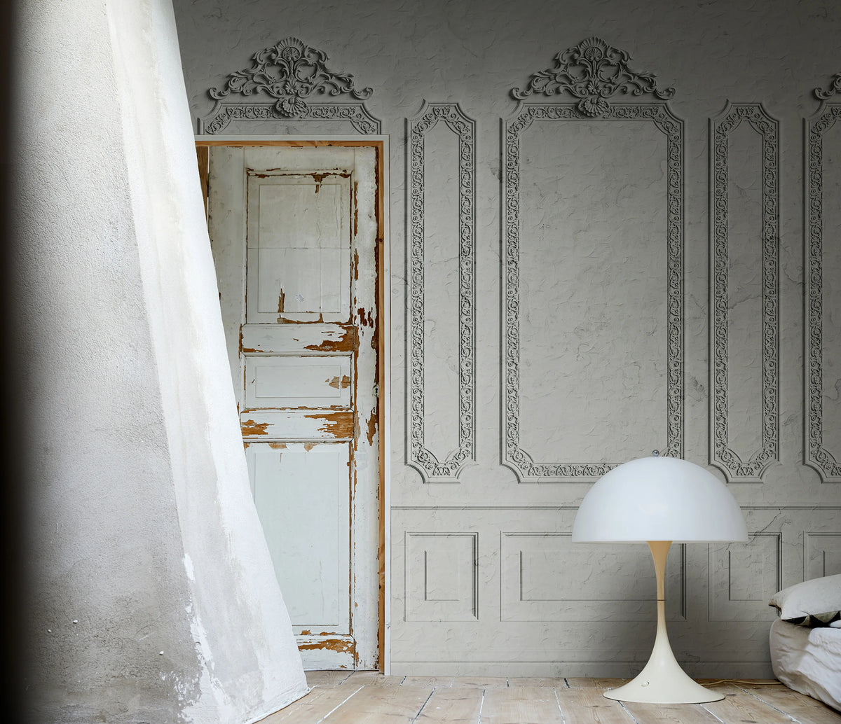 Amboise, Sage Mural Wallpaper - room preview 02