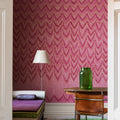 Fringed Follies, Hot Pink Mural Wallpaper - room preview 02