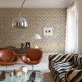 Fringed Follies, Custard Mural Wallpaper - room preview 02