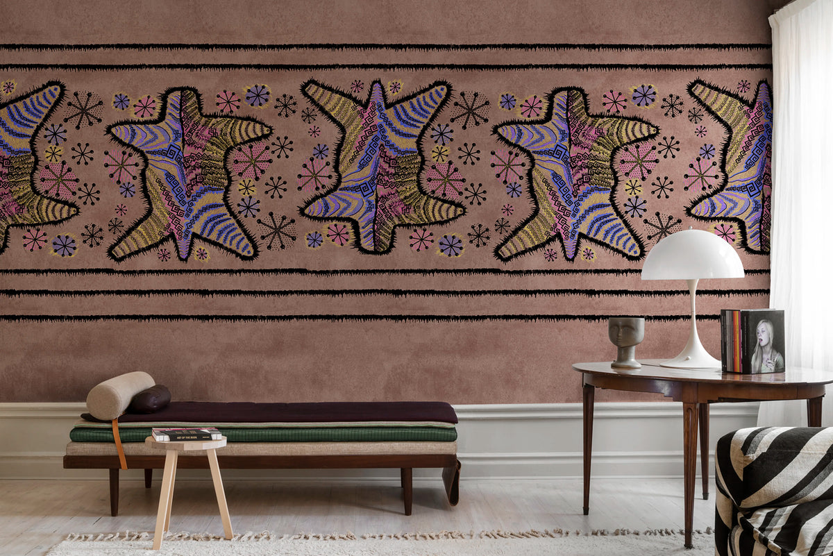 Zebra Skin, Coco Mural Wallpaper - room preview 02