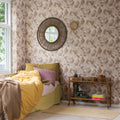 Squirrel Mountain, Pink Mural Wallpaper - room preview 02