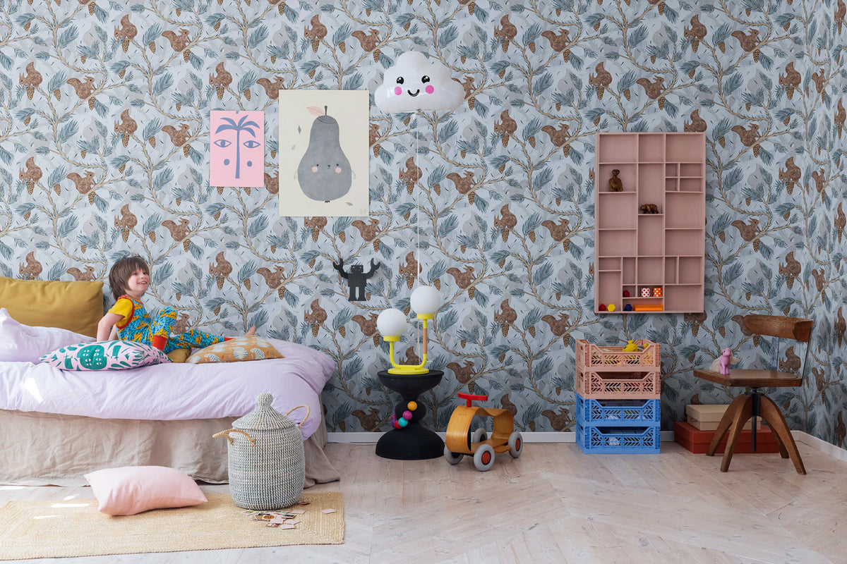 Squirrel Mountain, Sky Mural Wallpaper - room preview 02