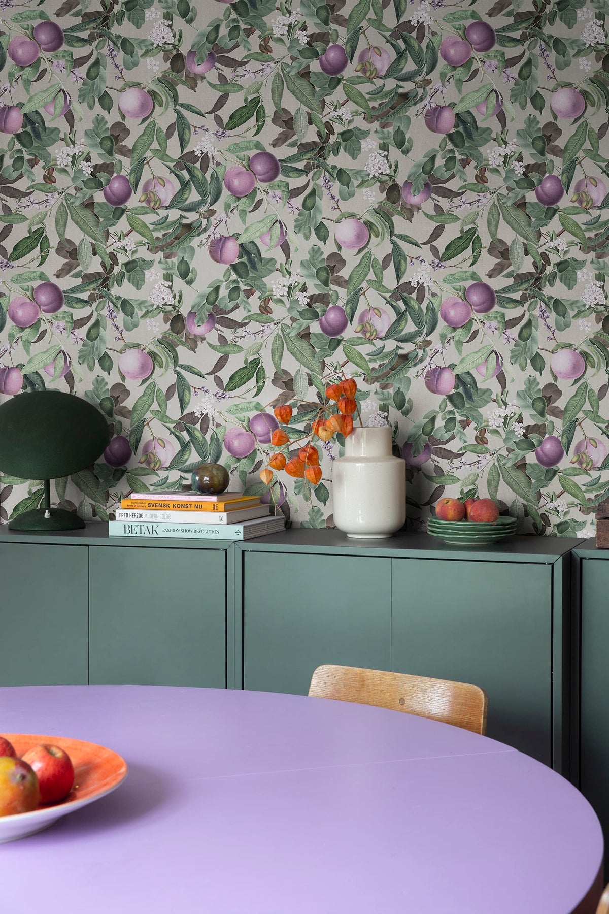 Peach Valley, Lilac Mural Wallpaper - room preview 02
