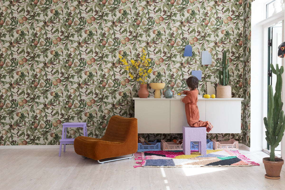 Peach Valley, Sand Mural Wallpaper - room preview 02