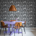 Treehouse, Graphite Mural Wallpaper - room preview 02