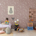Planetarium, Pink Mural Wallpaper - room preview 02