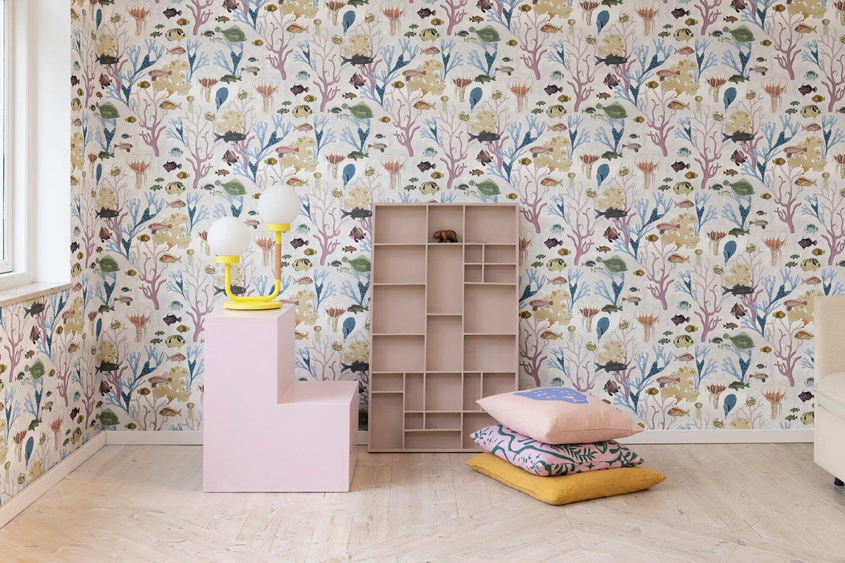 Aquarium, Pastel Mural Wallpaper - room preview 02