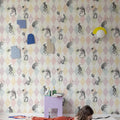 Circus Corner Pastel Mural Wallpaper - room preview 02