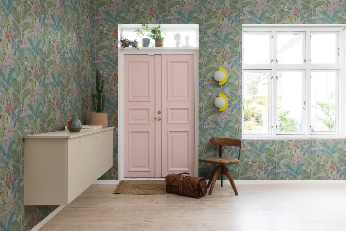 Strawberry Lane, Summer Mural Wallpaper - room preview 02