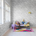 Dream Town, Graphite Mural Wallpaper - room preview 02
