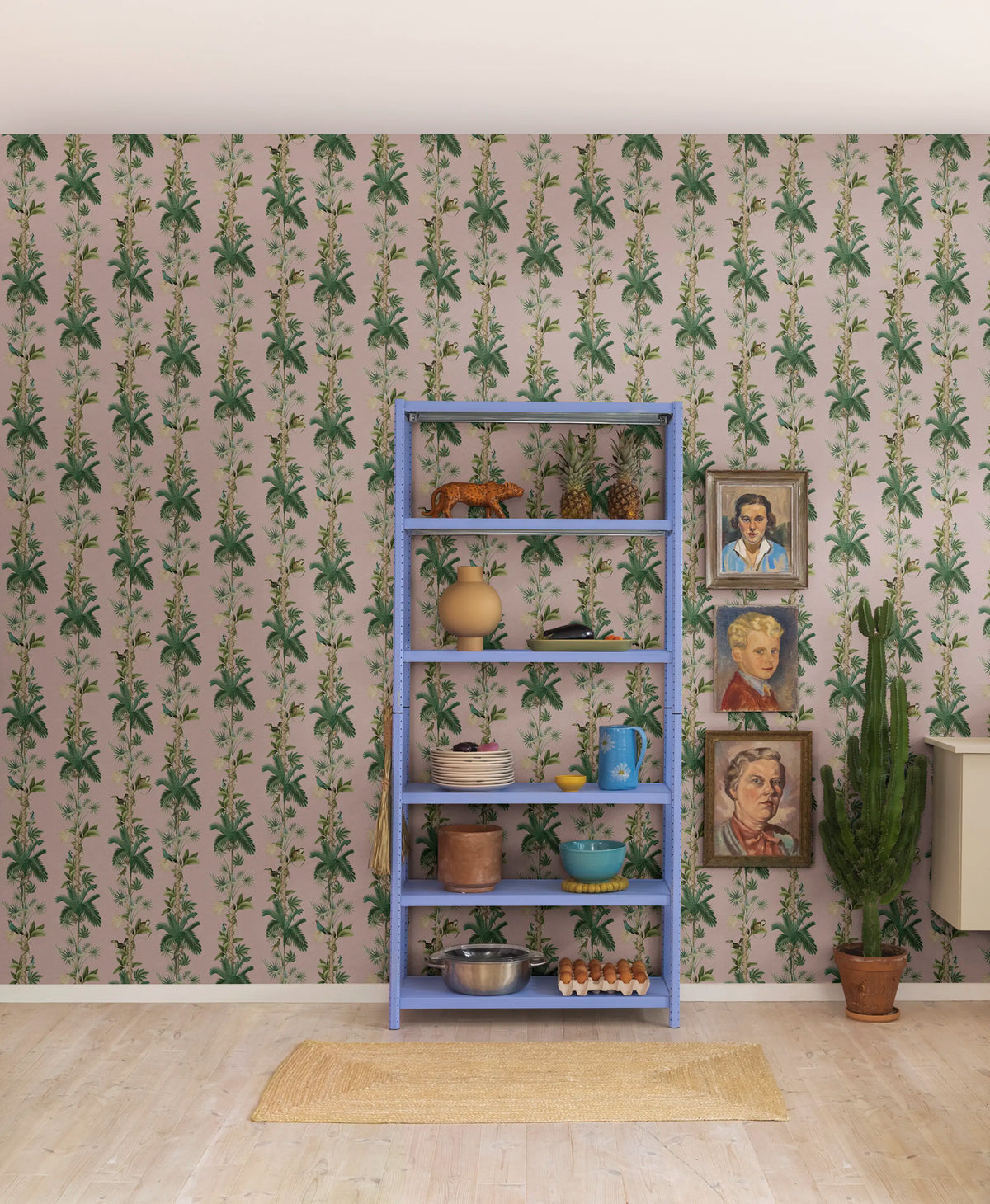 Monkey Island, Pink Mural Wallpaper - room preview 02