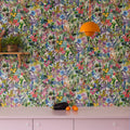 Poppy Meadow, Rainbow Mural Wallpaper - room preview 02