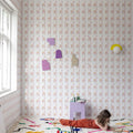 Alpaca Rebel, Pink Mural Wallpaper - room preview 02