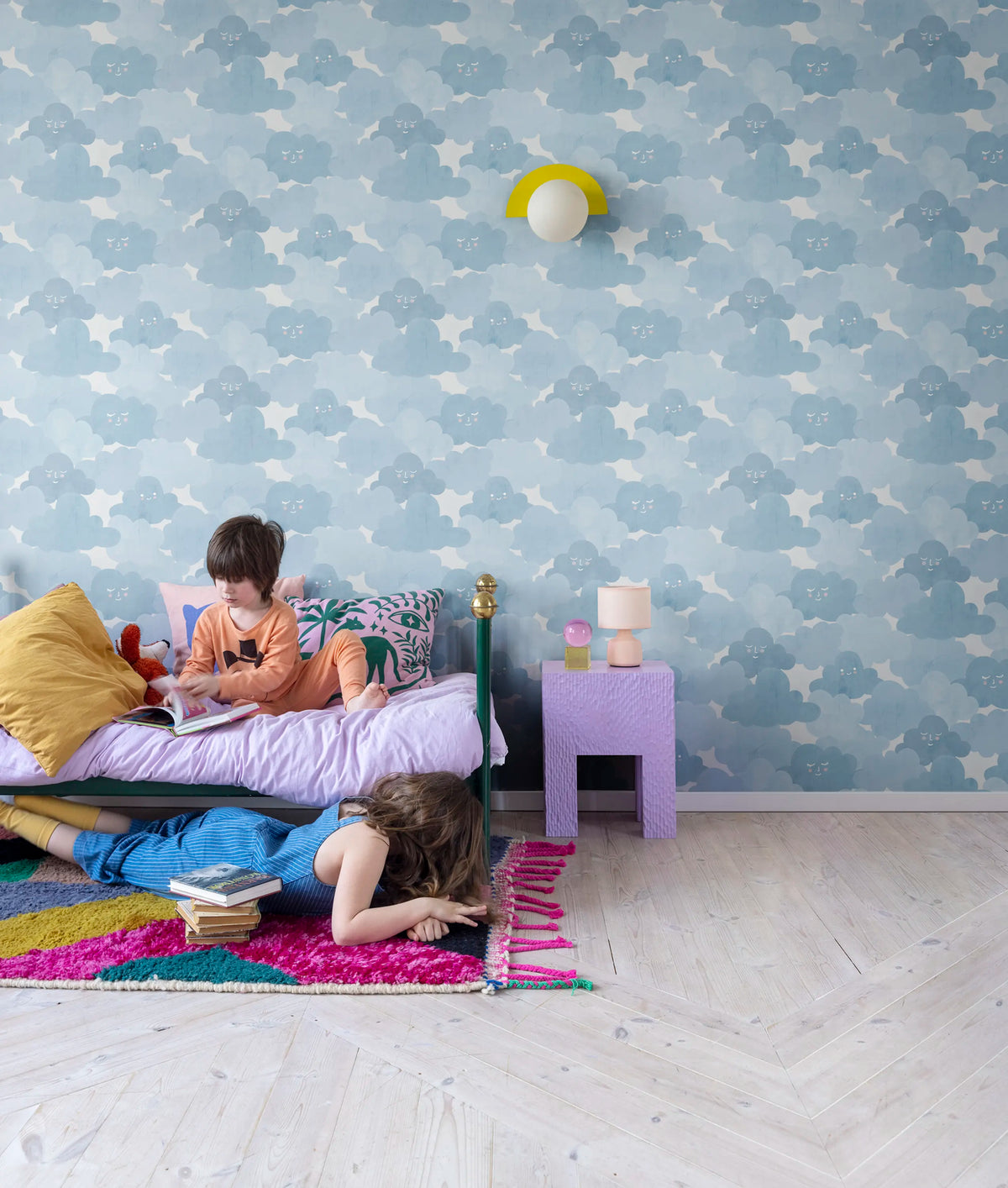Happy Clouds, Sky Mural Wallpaper - room preview 02