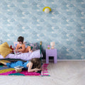 Happy Clouds, Sky Mural Wallpaper - room preview 02
