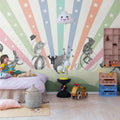 Circus, Rainbow Mural Wallpaper - room preview 02