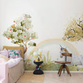 Unicorn Dream, Rainbow Mural Wallpaper - room preview 02