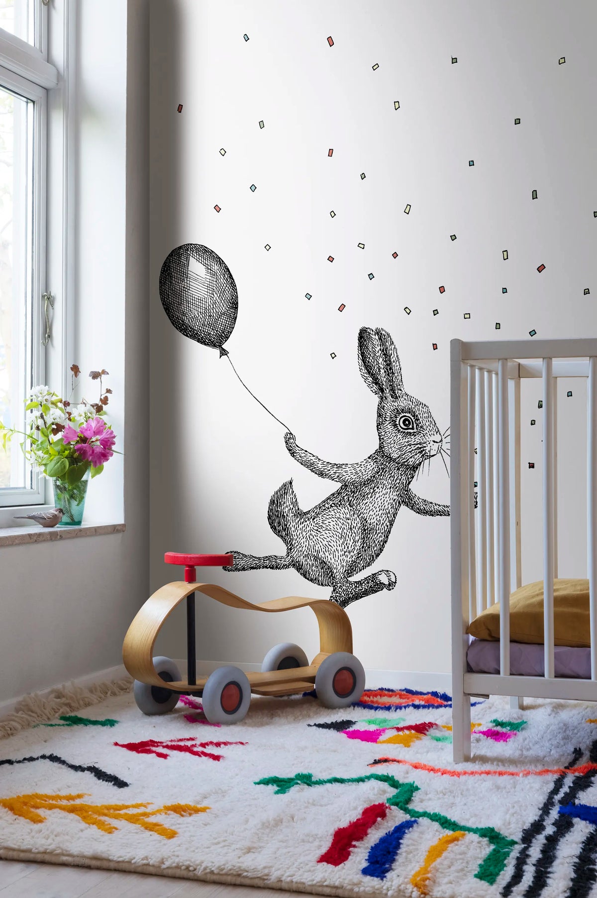 Circus Animal, Harriette Mural Wallpaper - room preview 02