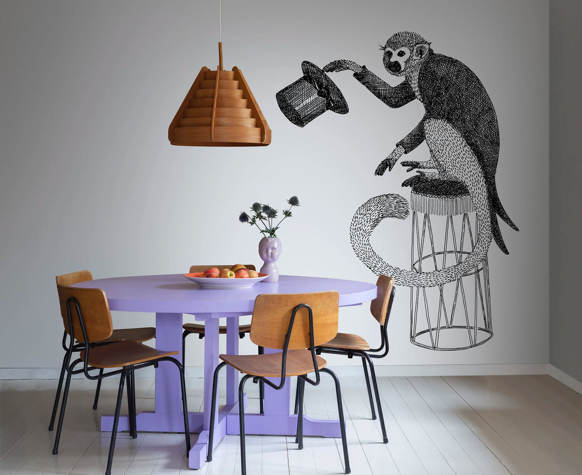Circus Animal, Mr Monkey Mural Wallpaper - room preview 02