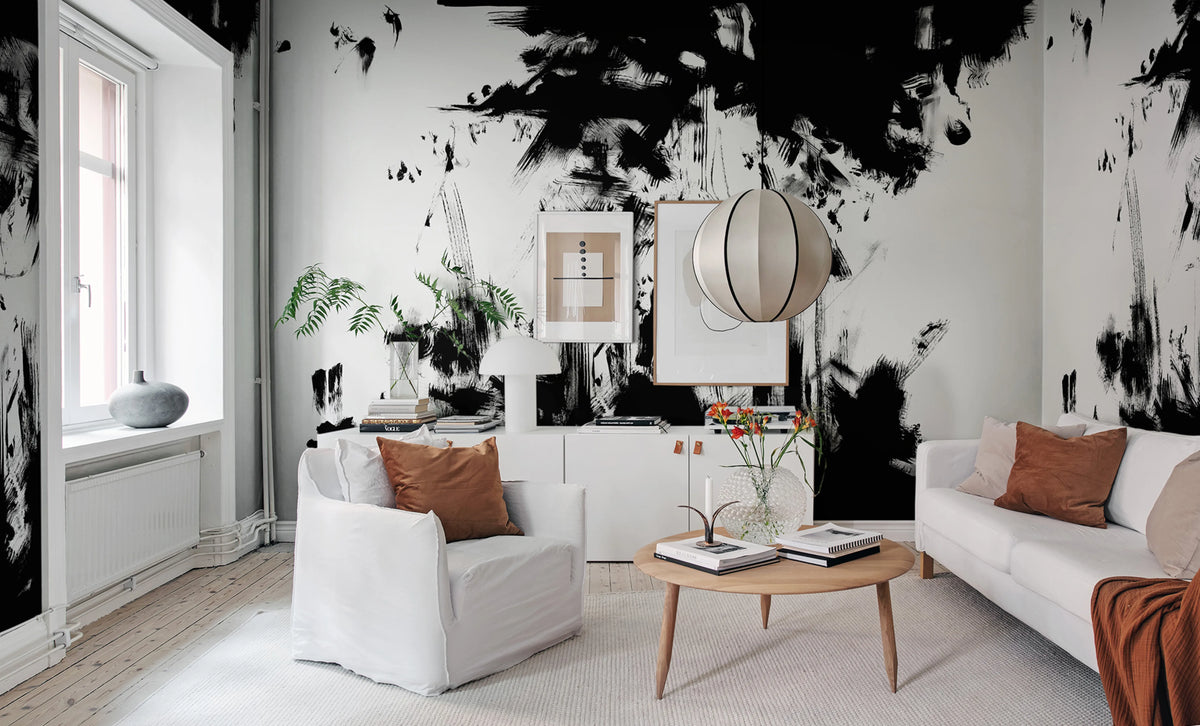Structure, Graphite Mural Wallpaper - room preview 02