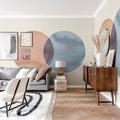 Eclipse, Red Blue Mural Wallpaper - room preview 02