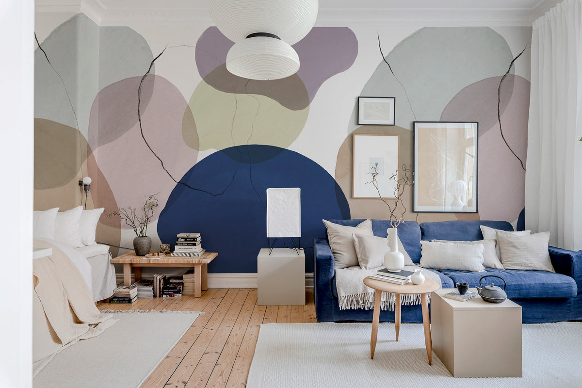 Floating, Playful Mural Wallpaper - room preview 02