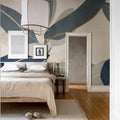 Ruby, Blue Mural Wallpaper - room preview 02