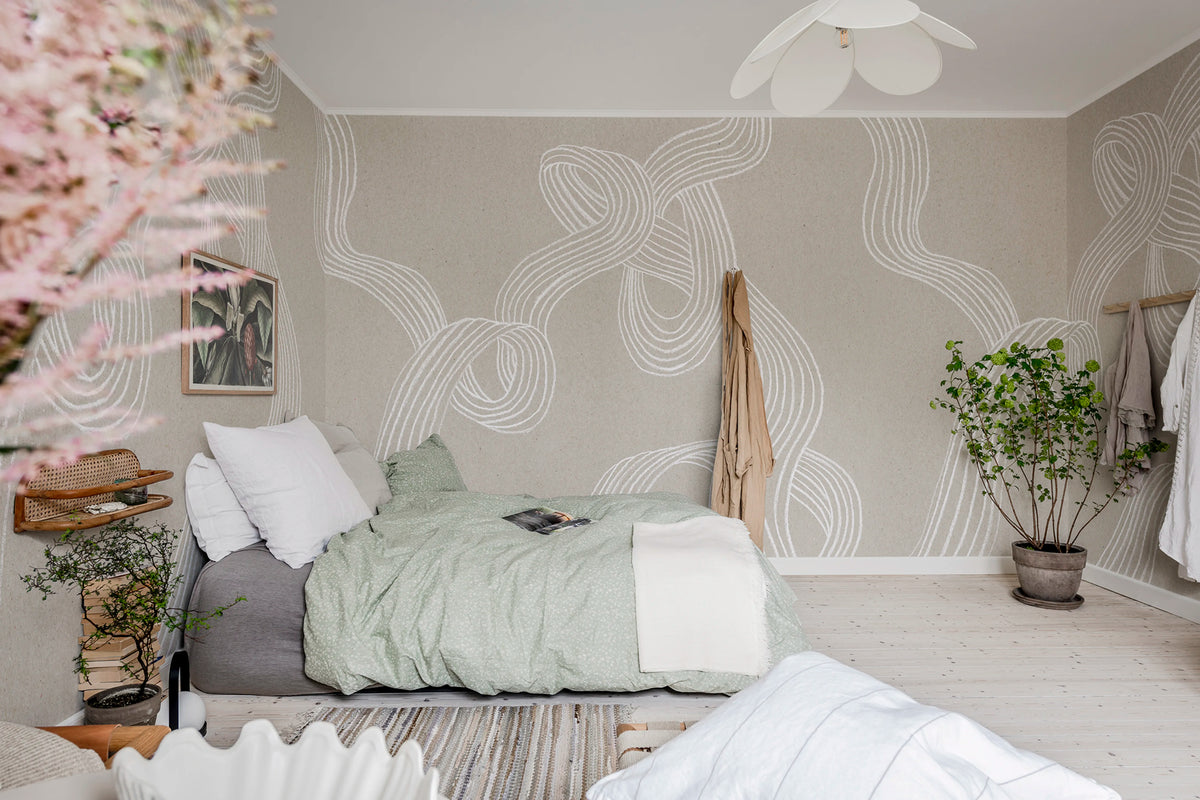 Stripes, Sand Mural Wallpaper - room preview 02