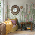 Playfull Cactus, Summer Mural Wallpaper - room preview 02