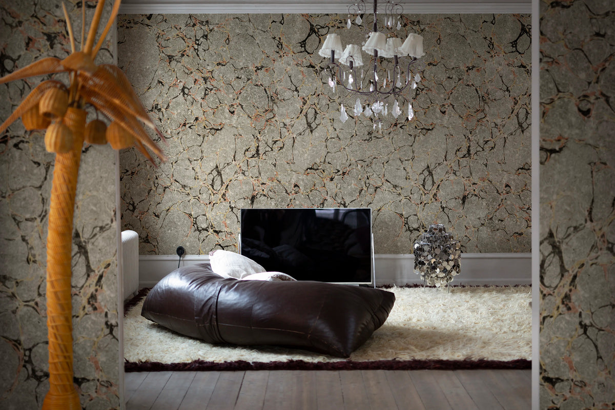Romberg, Beige Mural Wallpaper - room preview 02