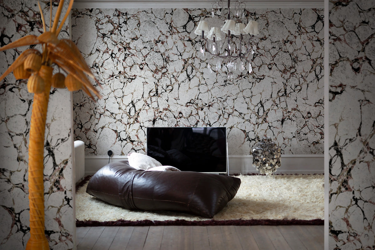 Romberg, Graphite Mural Wallpaper - room preview 02
