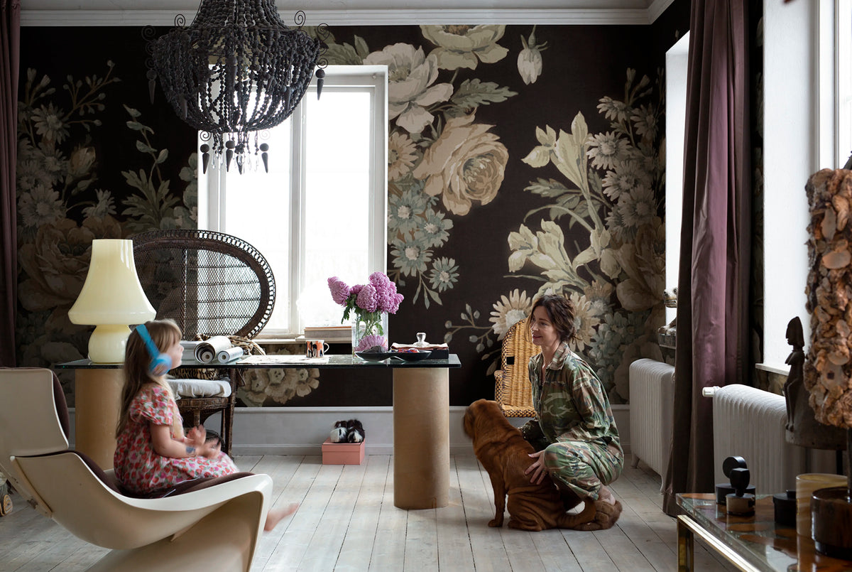 Efraim, Night Mural Wallpaper - room preview 02