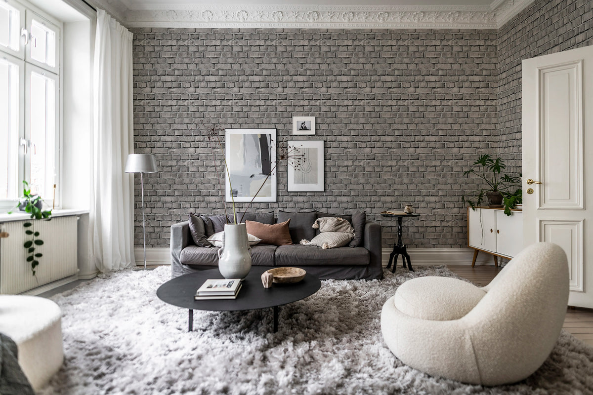 Bricks Stone Mural Wallpaper - room preview 02