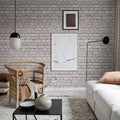 Bricks Ash Mural Wallpaper - room preview 02